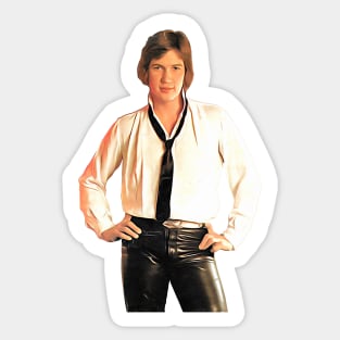 Johnny Logan 80s Aesthetic Fan Gift Design Sticker